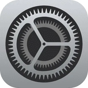 Ícone de configurações do iOS